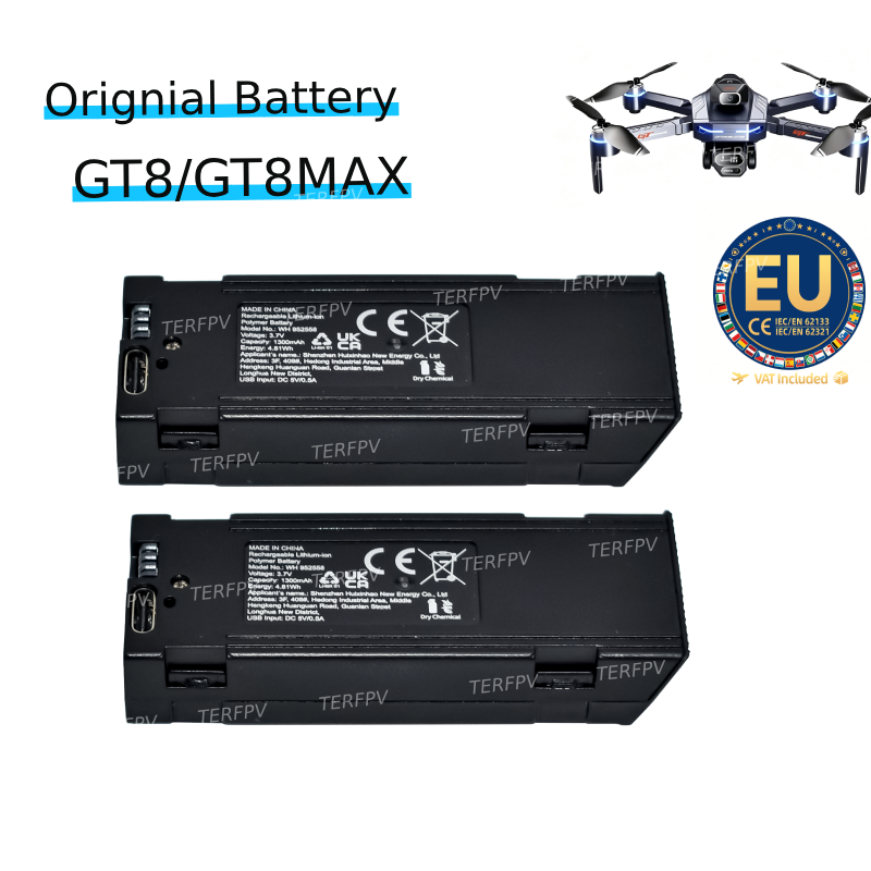 Eachine Drone E58 - Orijinal GT8 Drone Pil GT8Max Quadcopter