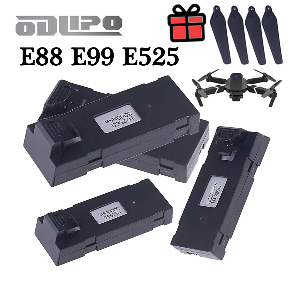 E88 3.7V 5000mAh LiPo Pil Dron - Eachine Drone E58 incelemesi ve fiyatı